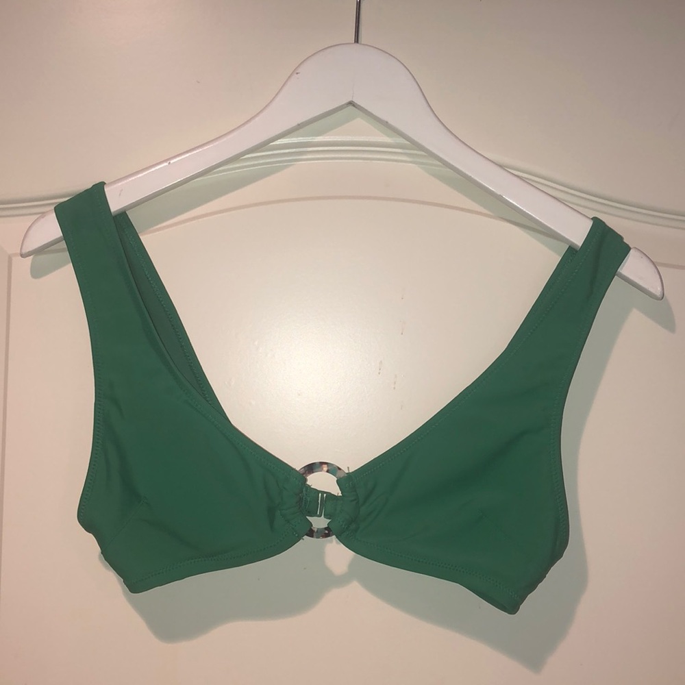 Aerie Green Ring Bikini Top
